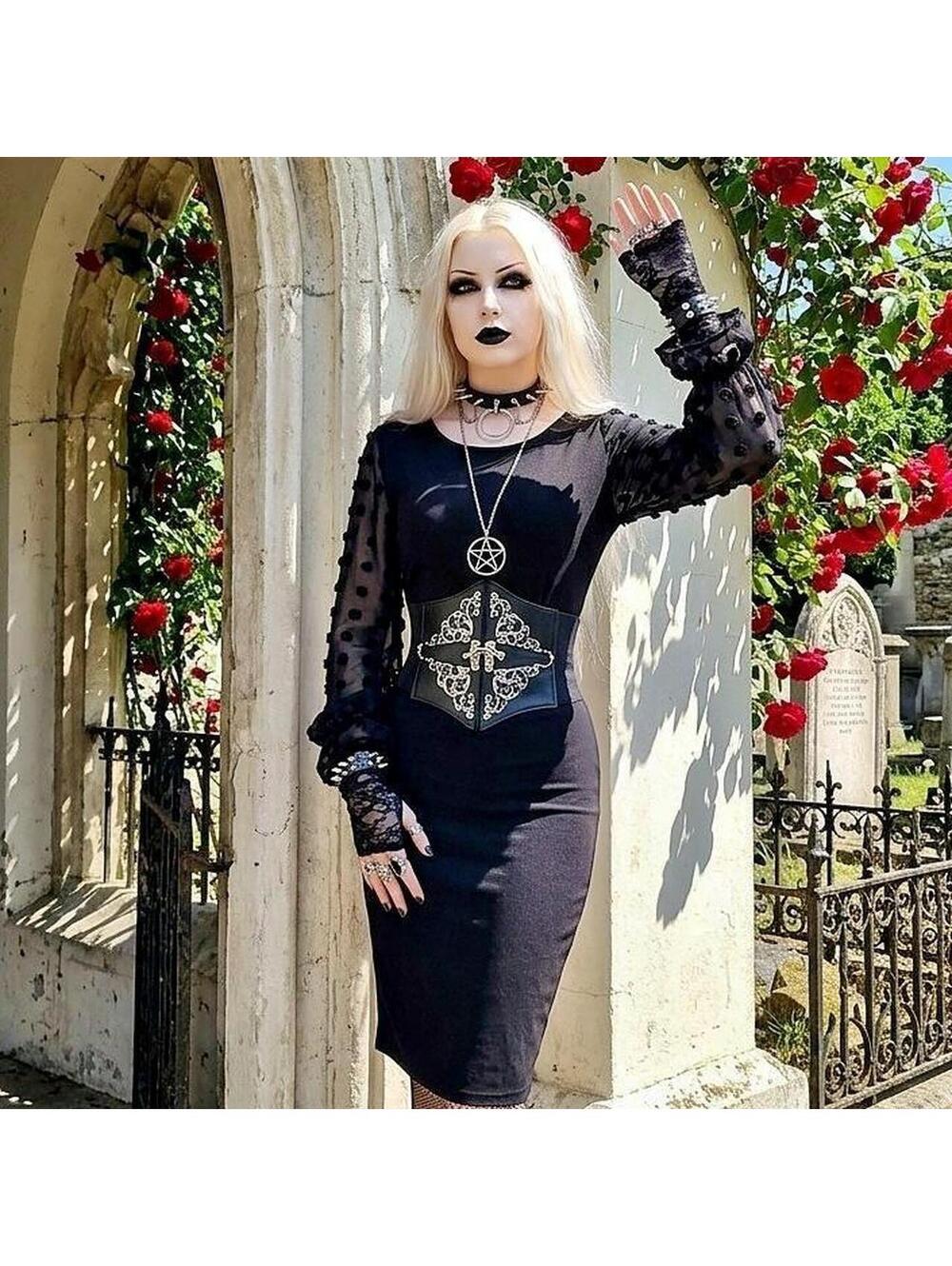 New York Creation Women's Black Dress